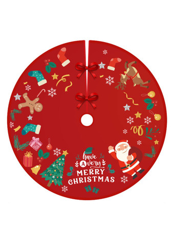 レッド クリスマスツリーの小道具ポリエステル繊維黒の格子縞のパターンクリスマスの小道具