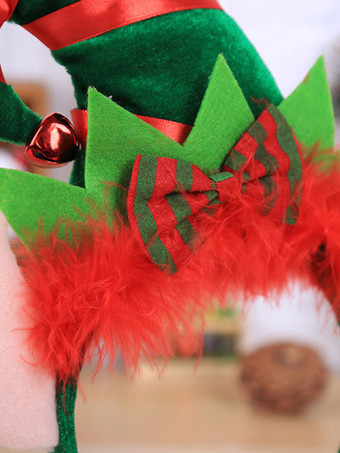 グリーンクリスマスヘアバンドポリエステルファイバークリスマスホリデーコスチューム