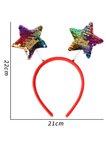 グリーン 女性のためのクリスマスアクセサリーコーヒーブラウンポリエステルヘッドウェアクリスマスホリデーアクセサリー
