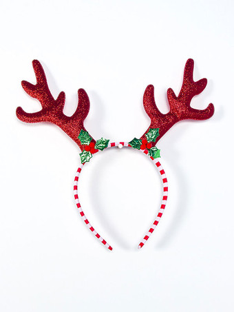 レッド クリスマスアクセサリーグリーンサンタツリーポリエステルファイバーヘッドウェアクリスマスホリデーアクセサリー