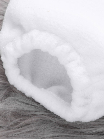 雪だるまジャンプスーツクリスマス用ホワイトポリエステルファイバージャンプスーツスカーフポリエステルクリスマスホリデーコスチュームフルセット