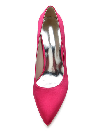 レディースヒールパピーヒールハンドメイドサンダルサテンPUレザーブルゴーニュパンプス