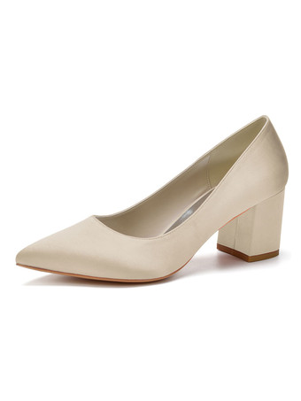 シャンパンカラーレディースヒールパピーヒールハンドメイドサンダルサテンPUレザーブルゴーニュパンプス