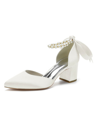 アイボリー 女性のかかと子犬のかかと手作りサテンサンダルロートップブルーアンクルストラップかかと