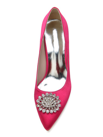 女性のぞき見子犬ヒール先のとがったつま先手作りロートップスPUレザーブルーパンプス