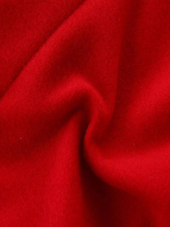 クリスマスの赤いポリエステル繊維のチュニックドレスクリスマスホリデーパーティードレス