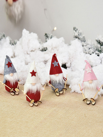 エリックホワイトクリスマスサンタクロース人形ポリエステルファイバークリスマスホリデーコスチューム小道具