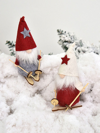 エリックホワイトクリスマスサンタクロース人形ポリエステルファイバークリスマスホリデーコスチューム小道具