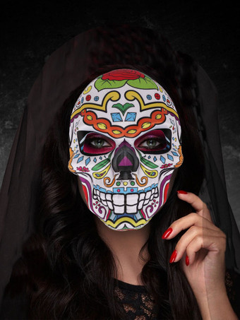 イエロー大人のためのカーニバルマスク赤いプラスチックマスカレードコスチュームアクセサリー