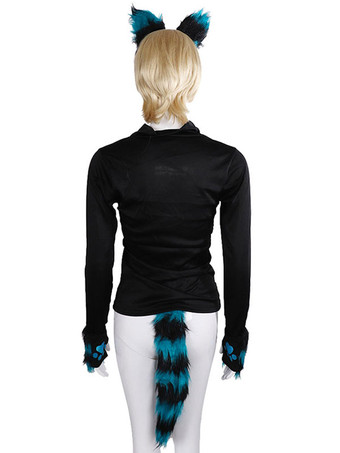 フォックスコスプレコスチュームヘッドバンドグローブテール3ピースセットプラスチックマルディグラコスチュームアクセサリー