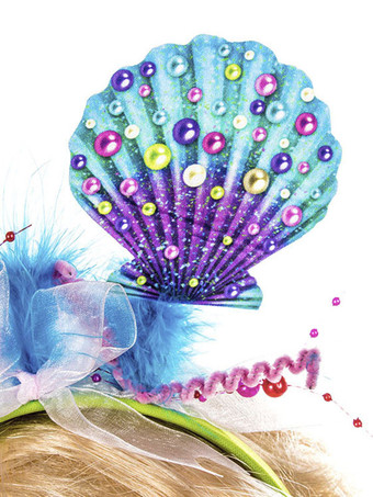 女性のためのヘッドバンドプラスチックヘアバンドマルディグラヘアアクセサリー