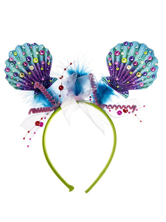 女性のためのヘッドバンドプラスチックヘアバンドマルディグラヘアアクセサリー