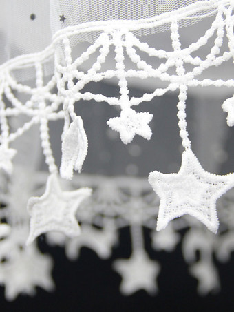 ロリータパニエ ペチコートレースポリエステルゴシックロリータペチコートスタープリントロリータスカート ホワイト