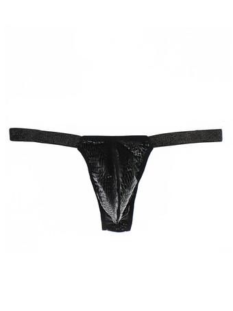 ブラック Tバックメンズアンダーシャツスネークプリントポリエステルホワイトセクシーアンダーウェア