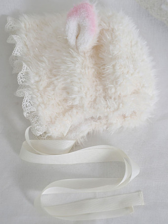 ロリータハットフリルレースアクセサリーレースポリエステルスイートロリータハット ピンク