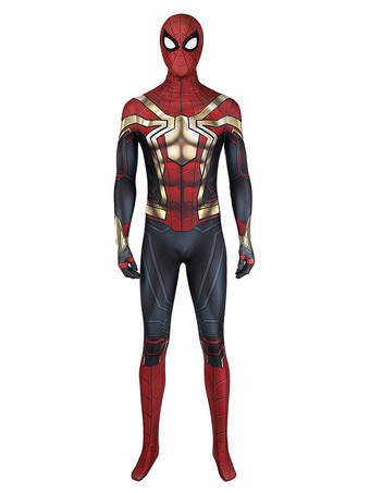 Spiderman No Way Home Cosplay Jumpsuit Rot Lycra Spandex Jumpsuit Marvel Film Cosplay Kostüm