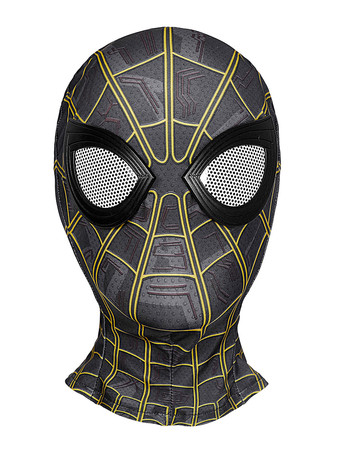 子供用スパイダーマンコスプレジャンプスーツ、黒のライクラ・スパンデックスジャンプスーツ、マーベル映画コスプレ衣装