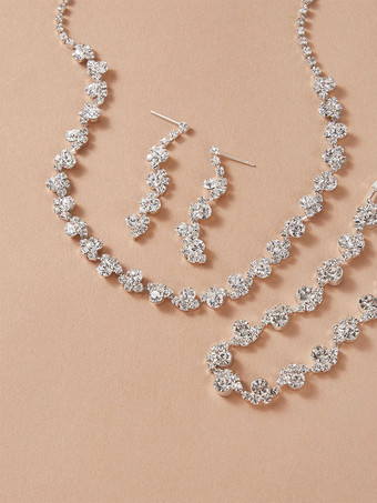 Ensemble de bijoux de mariage 3 pièces Cadeau de Saint Valentin