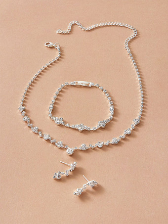 Ensemble de bijoux de mariage 3 pièces Cadeau de Saint Valentin