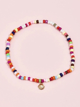 自由奔放に生きるブロンドの足首チェーンビーズチェーン女性のための全身ジュエリー