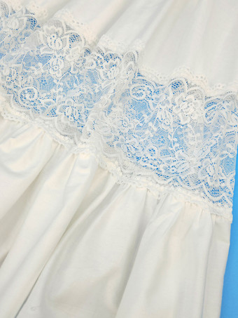 アイボリーフラワーガールドレスバトーネックノースリーブプリーツコットンブレンドポリエステルレースキッズソーシャルパーティードレス