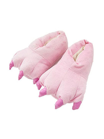 ホットピンク着ぐるみ　フットウェア　フランネルソックスリッパ　ハロウィン　コスチューム　着ぐるみパジャマ