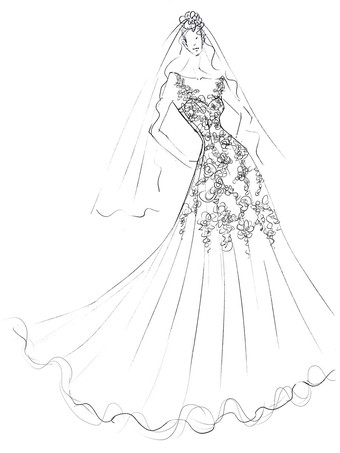 ウェディングドレスAラインVネックノースリーブレースイリュージョンバックブライダルガウン