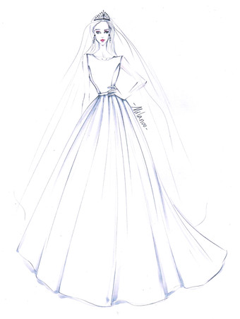 シンプル ナチュラルウェストライン ウェディングドレス ホワイト Aライン ノースリーブ サッシュ サテン ウェディング 45cm ラウンドネック ファスナー