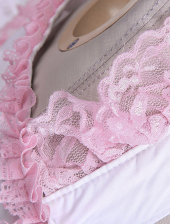 甘いピンクコットンロリータジャンパードレス　2025　リボン　レイヤーフリル　アイドル衣装