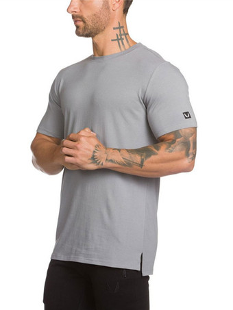 Kurzarm Rundhals Basic T-Shirts für Herren