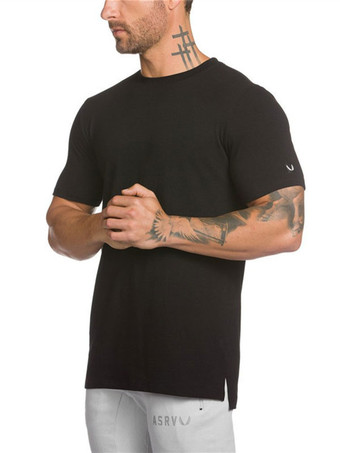 Kurzarm Rundhals Basic T-Shirts für Herren
