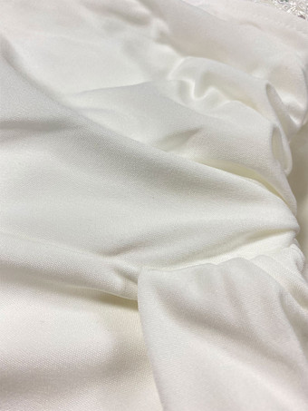 誕生日パーティープロムドレスホワイトワンショルダーノースリーブオープンショルダーロングドレス