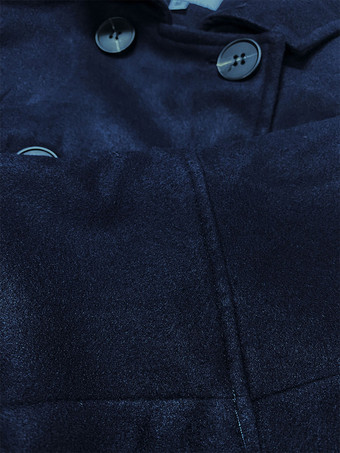 Military Coat Double Breasted Buttons Cape Poncho For Women