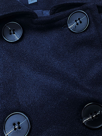 Military Coat Double Breasted Buttons Cape Poncho For Women