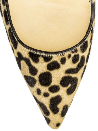 ハイヒール ポインテッドトゥ パンプス フェイクファー ヒョウ柄 スカイハイヒール スリップオン ピンヒール シューズ ヒョウ柄 ハイヒールシューズ 結婚式 二次会 通勤用 仕事 キャバ 卒園式 卒園式 レディース靴