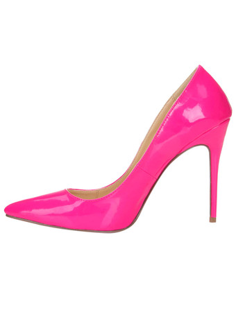 ハイヒール ポインテッドトゥ パンプス ブラック ピンヒール 靴の甲の素材：パテント PU 11.5cm プラスサイズシューズ シューズ レディース靴 結婚式 二次会 通勤用 仕事 キャバ 卒園式 卒園式