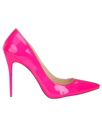 ハイヒール ポインテッドトゥ パンプス ブラック ピンヒール 靴の甲の素材：パテント PU 11.5cm プラスサイズシューズ シューズ レディース靴 結婚式 二次会 通勤用 仕事 キャバ 卒園式 卒園式