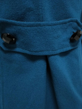 Chaqueta con capucha para mujer cuello alto cruzado corte A midi ropa de abrigo 2025