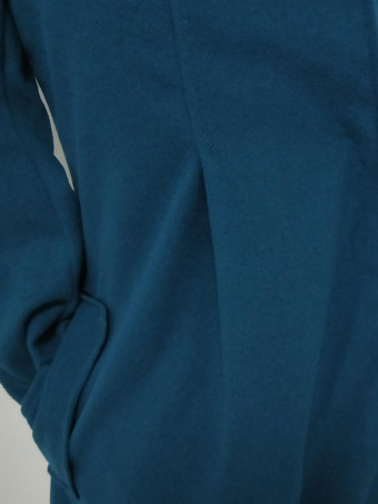 Chaqueta con capucha para mujer cuello alto cruzado corte A midi ropa de abrigo 2025