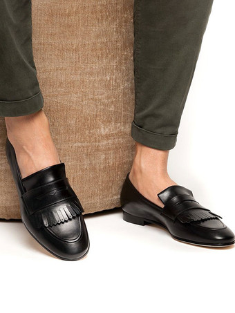 メンズ フリンジ ペニーローファー プロム パーティー ウェディングシューズ