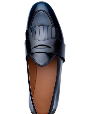 メンズ フリンジ ペニーローファー プロム パーティー ウェディングシューズ