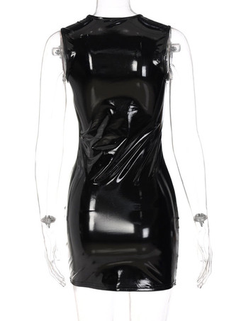 ボディコンドレス黒ノースリーブセクシーシースドレスシースドレス