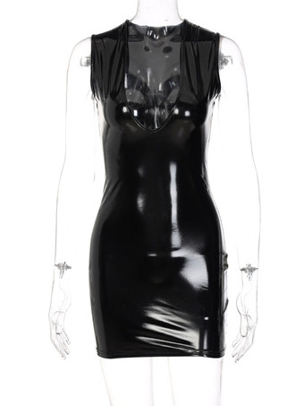 ボディコンドレス黒ノースリーブセクシーシースドレスシースドレス