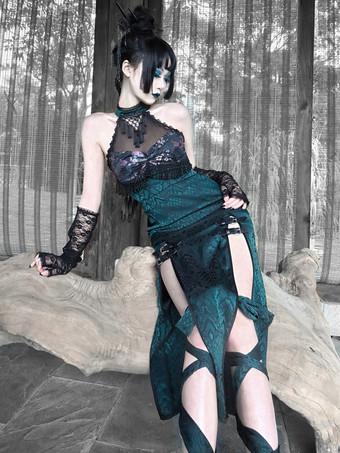 Gothic Lolita Punk Lady Dress - China Gothic Black Dress and Lolita Black  Dress price