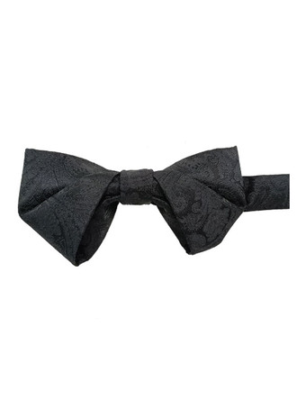 ブラック メンズアクセサリークラシックポリエステルジャカードホワイト