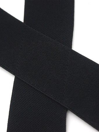 メンズアクセサリークラシックメタルディテールポリエステルメタリックプルアウトブラック