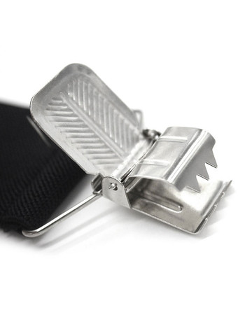 メンズアクセサリークラシックメタルディテールポリエステルメタリックプルアウトブラック