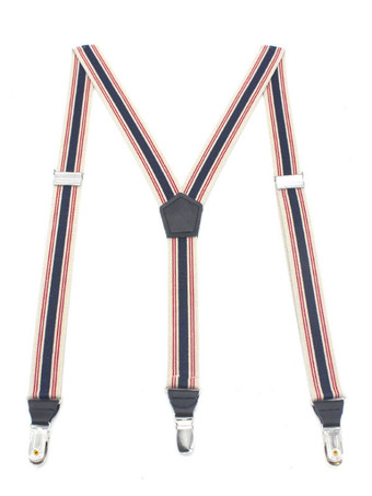 レッド メンズアクセサリークラシックメタルディテールポリエステルメタリックプルアウトレッド