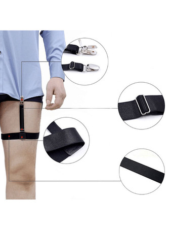 メンズアクセサリークラシックメタルディテールポリエステルメタリックプルアウトブラック