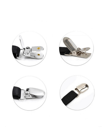 メンズアクセサリークラシックメタルディテールポリエステルメタリックプルアウトブラック